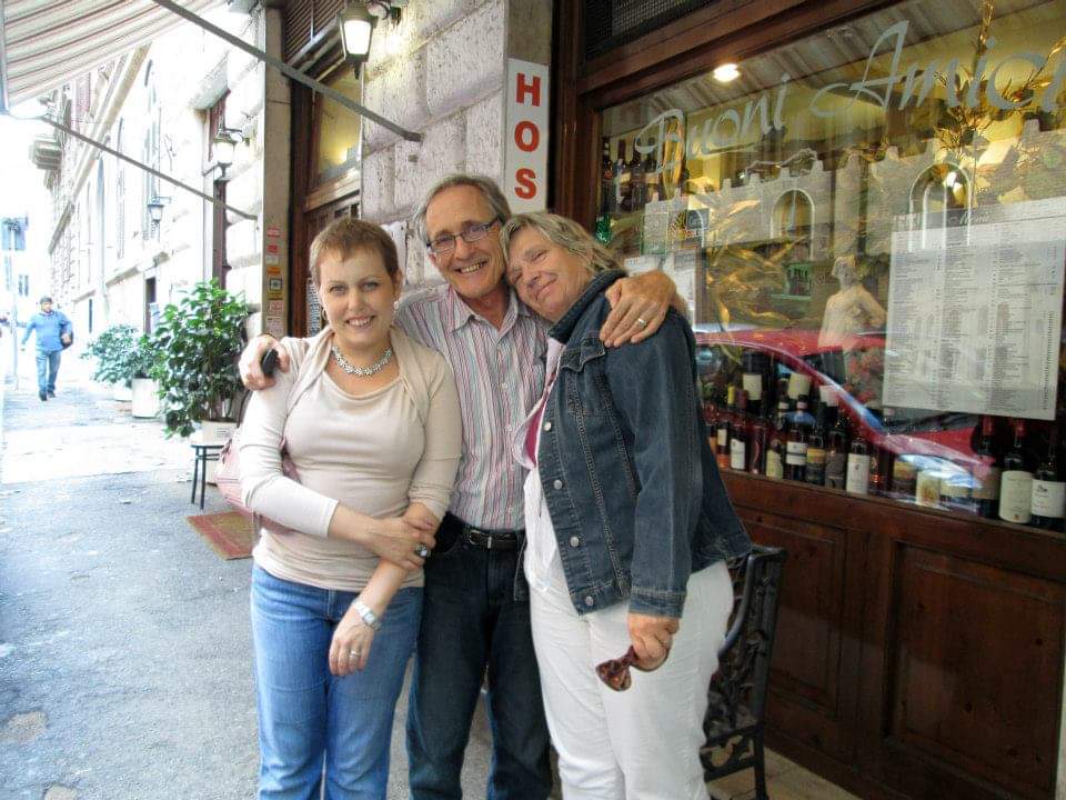 Lillian, Heidi, MArk in Rome