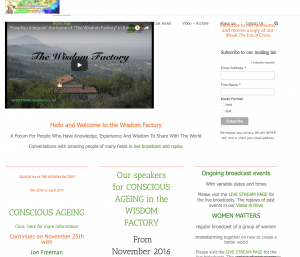 The Wisdom Factory Home page