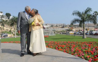 mature couple in a park