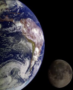 Earth seen from the space